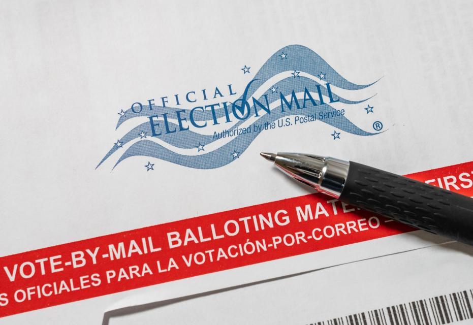 Image of mail election ballot